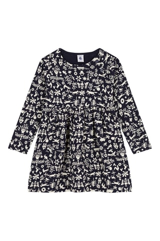 Robe à manches longues. Bleu