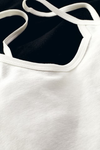 2 débardeurs - Noir et blanc