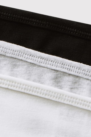 3 culottes - Noir et gris chiné