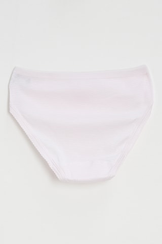 2 culottes - Blanc et rose poudré