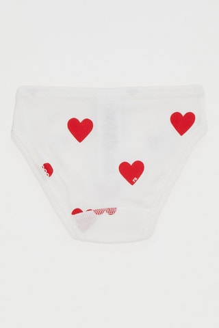 3 culottes - Blanc et rouge