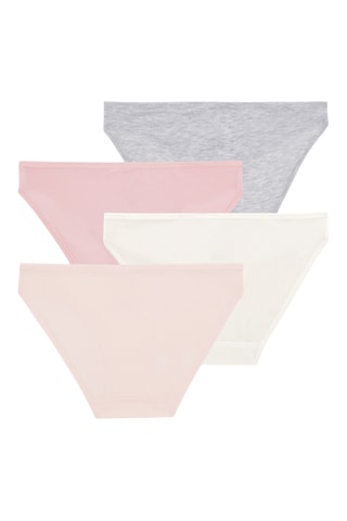 5 culottes - Gris chiné et noir