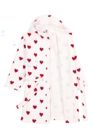 Peignoir à capuche - Blanc 