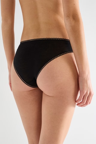 3 culottes - Blanc, noir et rose poudré