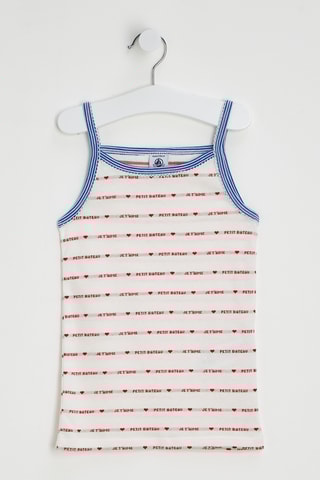 Débardeur - Ecru et rouge