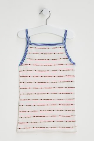 Débardeur - Ecru et rouge