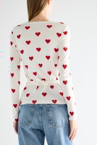 Gilet portefeuille de pyjama - Blanc