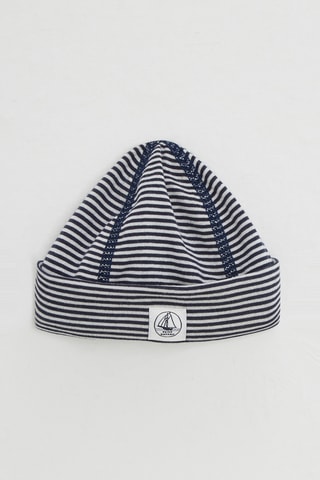 Bonnet - Bleu nuit et blanc