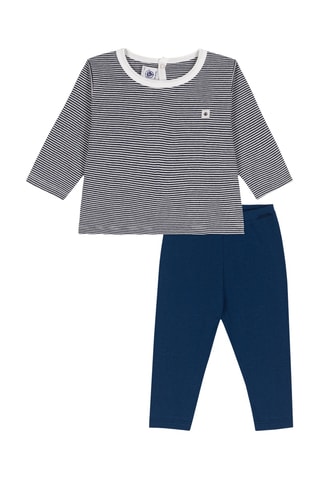 Pyjama - Noir et bleu marine