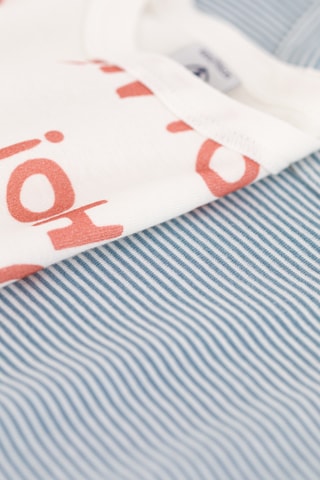 2 t-shirts - Bleu marine et blanc