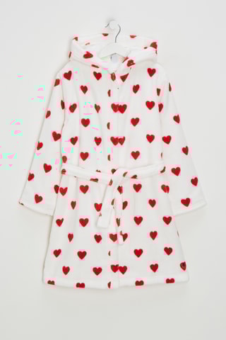 Peignoir à capuche - Blanc