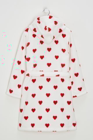 Peignoir à capuche - Blanc