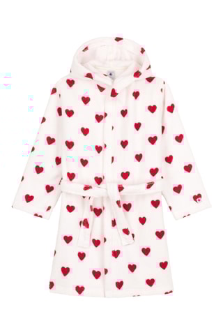 Peignoir à capuche - Blanc 