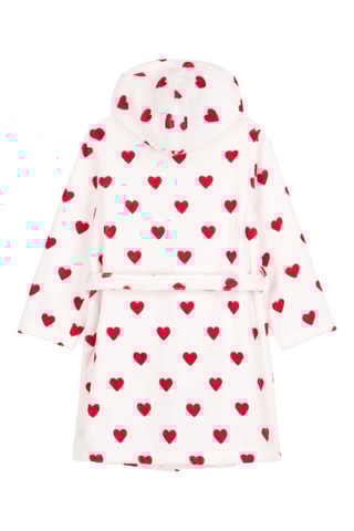 Peignoir à capuche - Blanc 