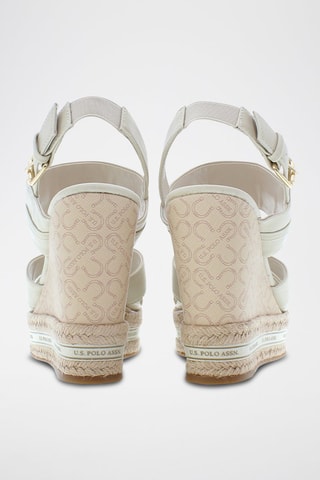 Sandalen met Sleehak Aylin - Beige