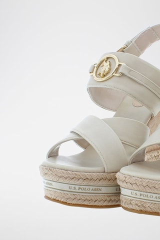 Sandalen met Sleehak Aylin - Beige