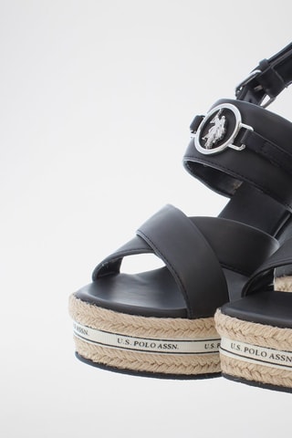 Sandalen met Sleehak Aylin - Zwart