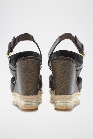 Sandalen met Sleehak Aylin - Bruin