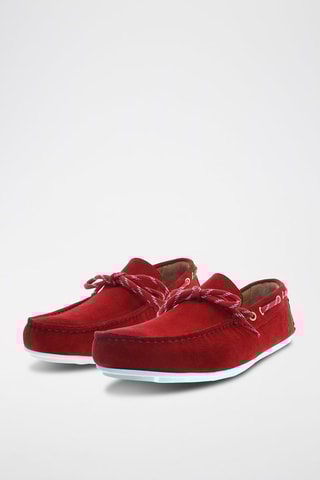 Nubuck Mocassins River - Rood