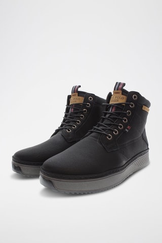 Hoge Sneakers Mokka - Zwart