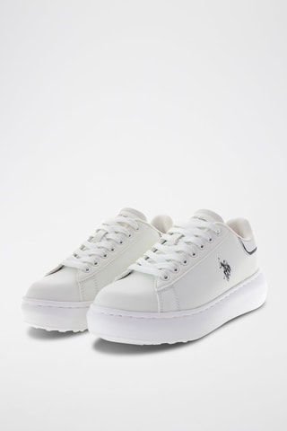 Platform Sneakers Meghan - Wit en Zilverkleurig