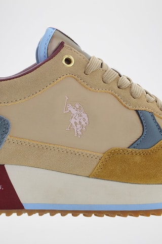 Leren Sneakers Sacha - Beige