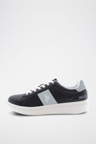 Sneakers George - Zwart en Hemelsblauw