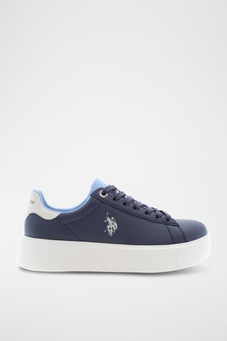 Platform Sneakers Kitty - Marineblauw en Wit
