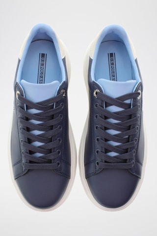 Platform Sneakers Kitty - Marineblauw en Wit