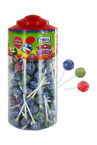 150 sucettes tache langues - 1,2 kg