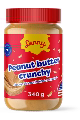 6 beurres de cacahuètes crunchy lenny - 340 g