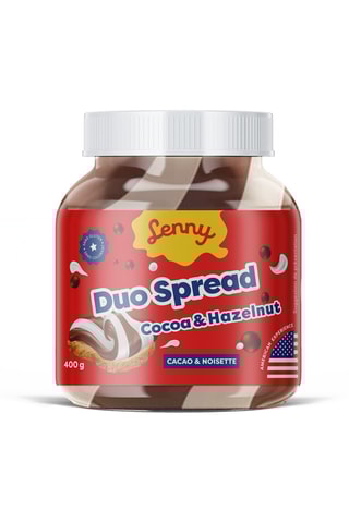 6 pâtes à tartiner duo cacao & lait - 400 g