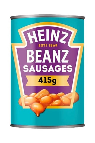 6 Haricots blancs cuisinés aux saucisses de porc Heinz - Tomate et saucisse de porc - 415 g