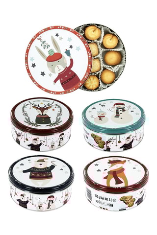 3 x Assortiment de biscuits natures - 150 g - Modèle de boîte aléatoire