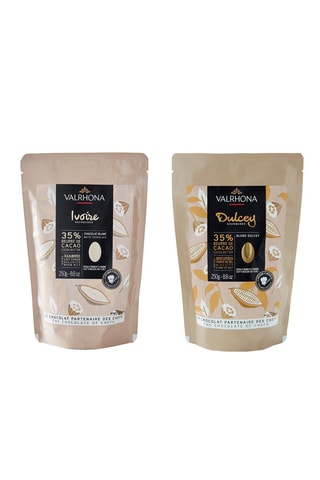 Fèves Dulcey 35 % et Fèves Ivoire 35 % - 2 x 250 g