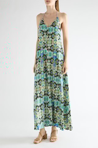 Robe longue sans manches - Bleu