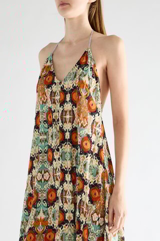 Robe longue sans manches - Multicolore