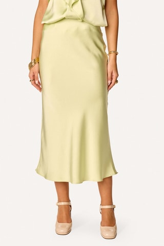 Jupe midi - Jaune pâle