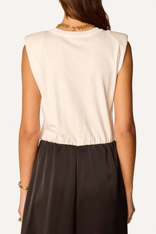 Robe - Écru et noir