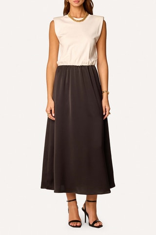 Robe - Écru et noir