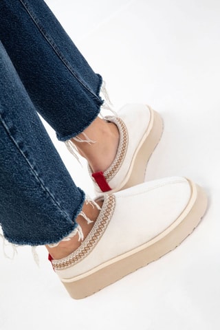 Boots plateformes - Beige