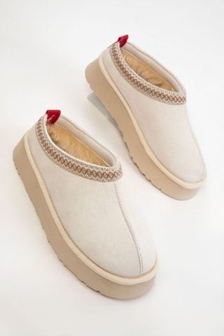 Boots plateformes - Beige