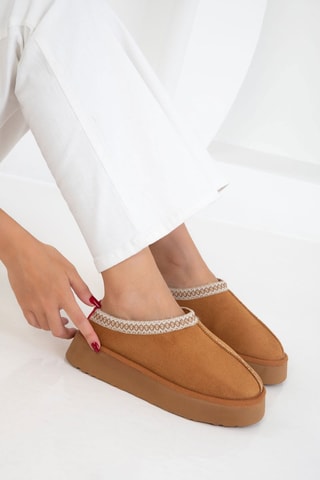 Bottines plateformes - Marron