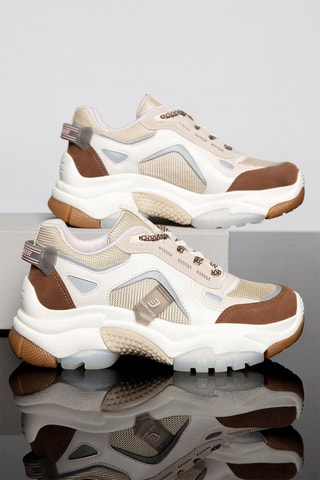 Baskets plateformes - Beige