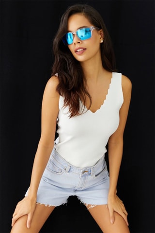 Camisola de alças - Branco