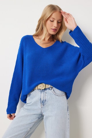 Pull oversize - Bleu
