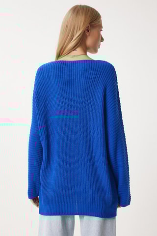Pull oversize - Bleu