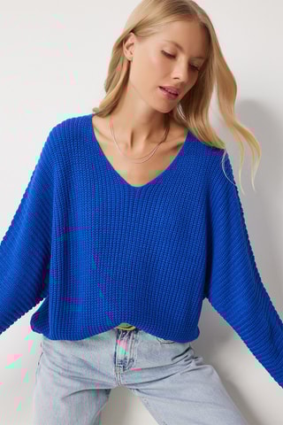 Pull oversize - Bleu