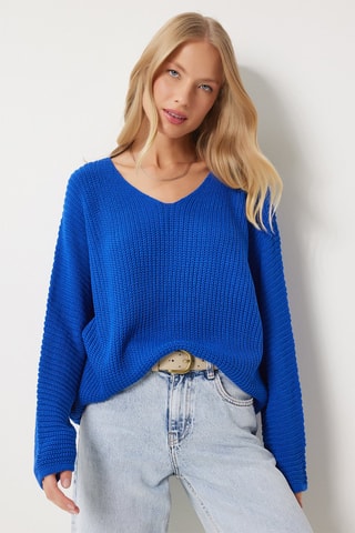 Pull oversize - Bleu