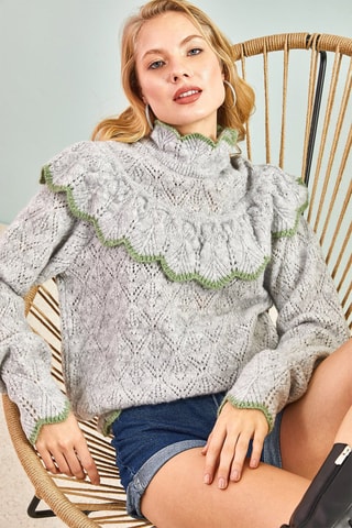 Camisola regular - Cinzento